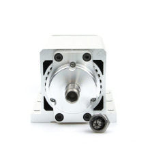 0.7kw Er11 Square Air Cooled Spindle Motor 110V/220V 3phase Stainless Steel 11000rpm 7.3A 400Hz for CNC Engraving Router Milling Cutting Machine